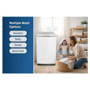PREMIUM 11KG TOP LOAD WASHER WITH IMPELLER WHITE | PWMT1115XW - Image 