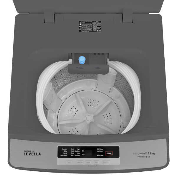 PREMIUM 11KG TOP LOAD WASHER WITH IMPELLER GREY | PWMT1116XS - Image 