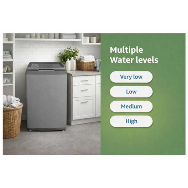 PREMIUM 14KG TOP LOAD WASHER WITH IMPELLER GREY | PWMT1416XS - Image 