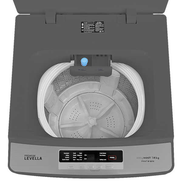 PREMIUM 14KG TOP LOAD WASHER WITH IMPELLER GREY | PWMT1416XS - Image 