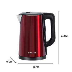 SOKANY 2.5L CORDLESS ELECTRIC KETTLE 110V-50HZ-60HZ ASSORTED COLORS | SK-SH1088 - Image 