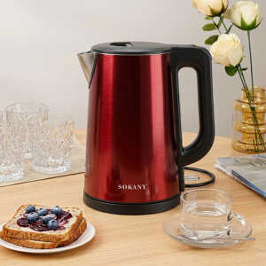 SOKANY 2.5L CORDLESS ELECTRIC KETTLE 110V-50HZ-60HZ ASSORTED COLORS | SK-SH1088 - Image 