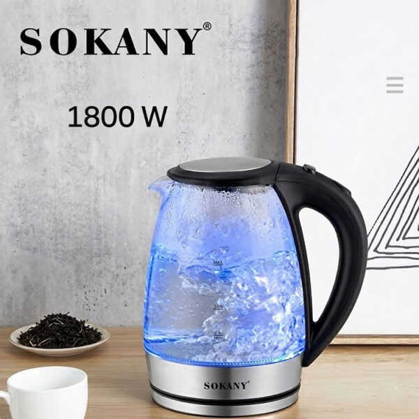 SOKANY 2L CORDLESS ELECTRIC KETTLE 110V-1800W | SK-SH1098 - Image 