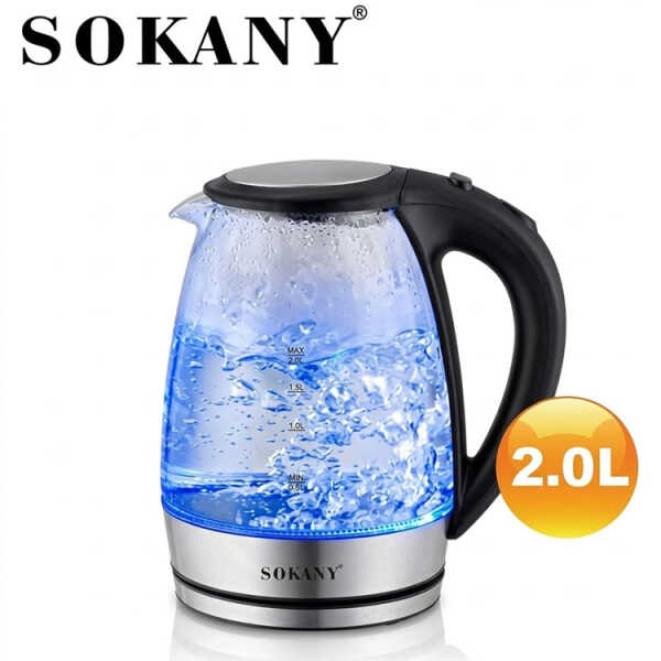 SOKANY 2L CORDLESS ELECTRIC KETTLE 110V-1800W | SK-SH1098 - Image 