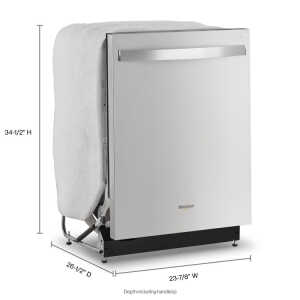 WHIRLPOOL 24" BUILT-IN DISHWASHER SS + SS CABIN | WDT730HAMZ - Image 