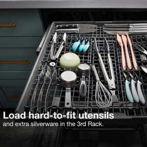 WHIRLPOOL 24" BUILT-IN DISHWASHER SS + SS CABIN | WDT730HAMZ - Image 