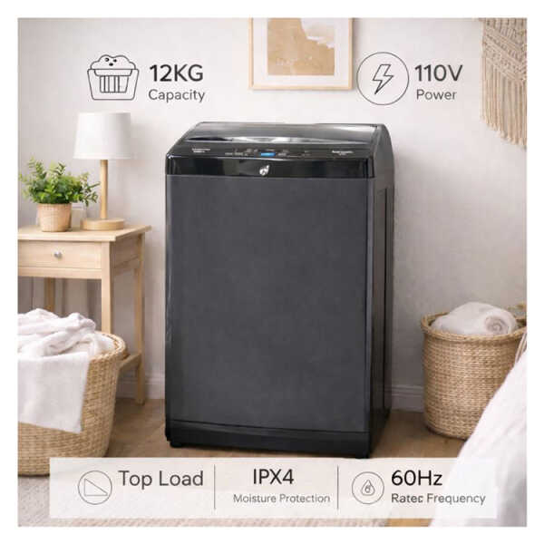 MYSTIC 12KG TOP LOAD WASHER WITH IMPELLER GREY | WMA1210 - Image 
