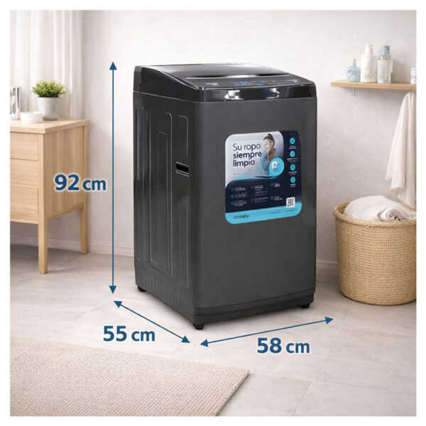MYSTIC 12KG TOP LOAD WASHER WITH IMPELLER GREY | WMA1210 - Image 