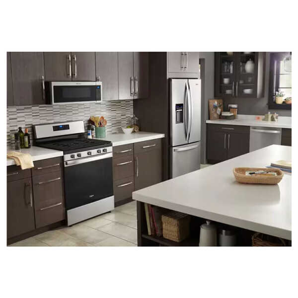 WHIRLPOOL 20CU.FT WIDE FRENCHDOOR REFRIGERATOR, SS | WRF560SEHZ - Image 