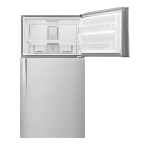 WHIRPOOL 22 CU.FT TOP FREEZER AUTOMATIC DEFROST MONOCHROMATIC STAINLESS STEEL REFRIGERATOR | WRT541SZDM - Image 