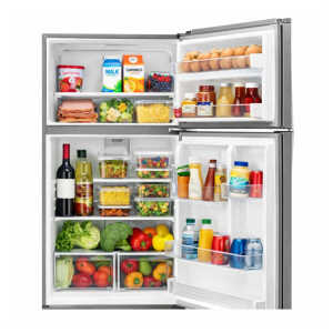 WHIRPOOL 22 CU.FT TOP FREEZER AUTOMATIC DEFROST MONOCHROMATIC STAINLESS STEEL REFRIGERATOR | WRT541SZDM - Image 