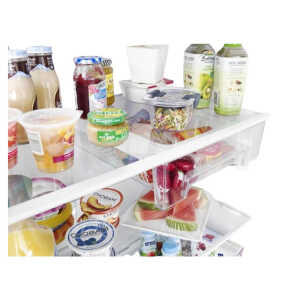 WHIRPOOL 22 CU.FT TOP FREEZER AUTOMATIC DEFROST MONOCHROMATIC STAINLESS STEEL REFRIGERATOR | WRT541SZDM - Image 