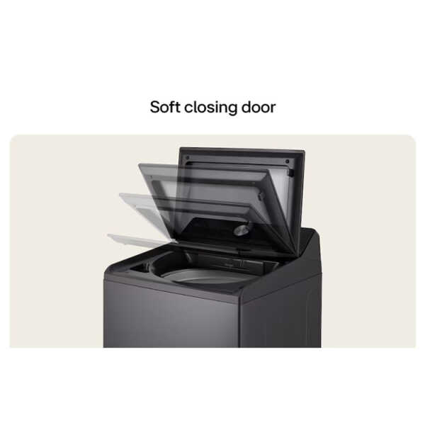 LG 23KG TOP LOAD WASHER WITH IMPELLER ONYX BLACK | WT23OBTX6 - Image 