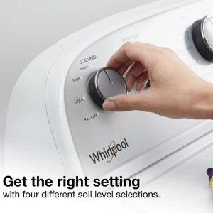 WHIRLPOOL 3.9 CU.FT TOP LOAD WASHER W/ IMPELLER WHITE 120V | WTW4950HW - Image 