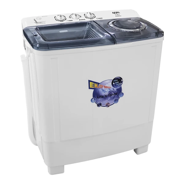 AXXEL 8KG SEMI-AUTOMATIC TWIN TUB WASHING MACHINE 110V WHITE | AWM800 - Image 