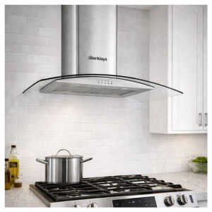 BERKLAYS 60 CM INOX RANGE HOOD STAINLESS STEEL | BHDECO6028.16 - Image 