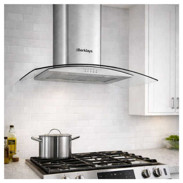 BERKLAYS 60 CM INOX RANGE HOOD STAINLESS STEEL | BHDECO6028.16 - Image 
