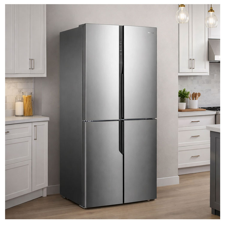 The Best Hisense 16 cu.ft door refrigerator, inverter, ss | rq16n6asi