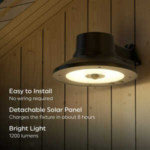 LED SOLAR AREA LAMP 1200 LM | E50505 - Image 