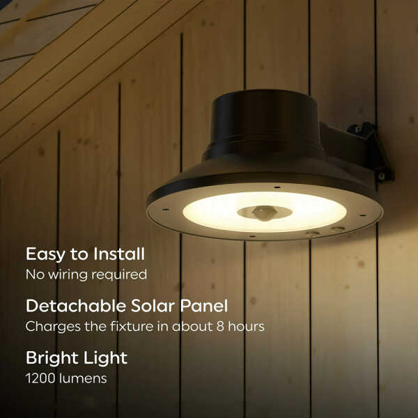 LED SOLAR AREA LAMP 1200 LM | E50505 - Image 