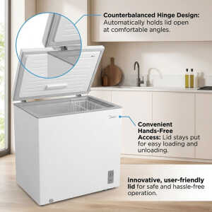 MIDEA 7 CUFT/198L CHEST FREEZER 115V WHITE | MD-RC07-F01 - Image 