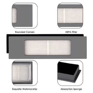 2PCS HEPA FILTER FOR N10 ECOVAC DEEBOT VACUUM CLEANER | N10-HEPAF - Image 