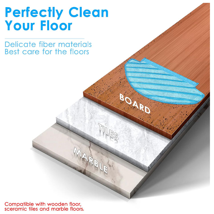 Fiber mopping cloth cleaning wood, tile, marble floors