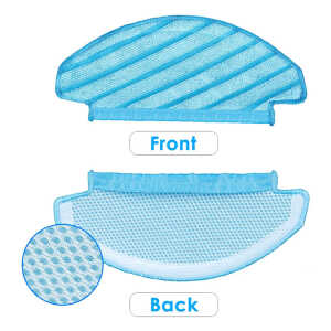 10PC RESUABLE & WASHABLE MOP PAD FOR N10 ECOVAC DEEBOT VACUUM CLEANER | N10-MPPD - Image 