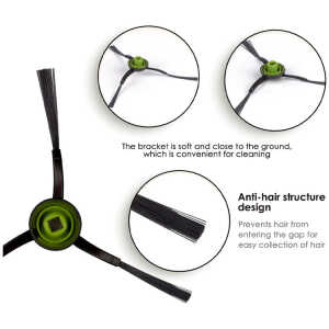 2PC REPLACEMENT SIDE BRUSHES FOR N10 ECOVACS DEEBOT VACUUM CLEANER | N10-SB - Image 