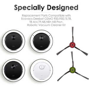 2PC REPLACEMENT SIDE BRUSHES FOR N10 ECOVACS DEEBOT VACUUM CLEANER | N10-SB - Image 