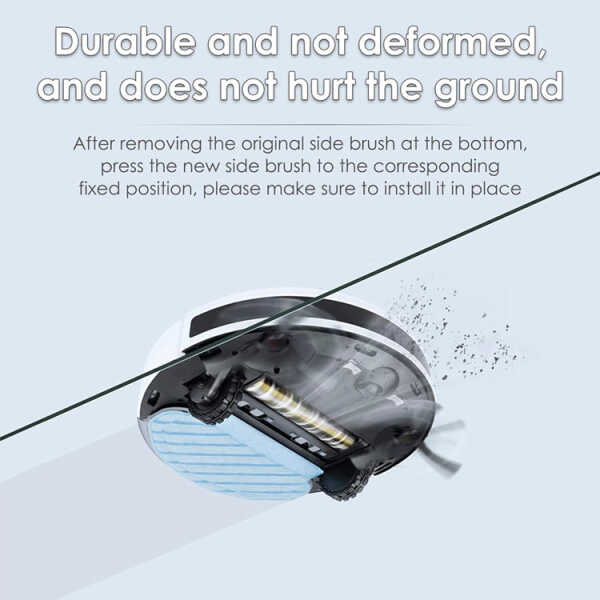2PC REPLACEMENT SIDE BRUSHES FOR N10 ECOVACS DEEBOT VACUUM CLEANER | N10-SB - Image 
