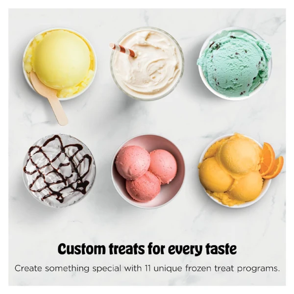 NINJA CREAMI DELUXE ICE CREAM MAKER, TWO 24-OZ FAMILY-SIZE TUBS, WITH 11-IN-1 PROGRAMS | NC501 - Image 