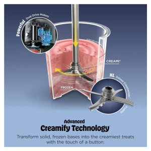 NINJA CREAMI DELUXE ICE CREAM MAKER, TWO 24-OZ FAMILY-SIZE TUBS, WITH 11-IN-1 PROGRAMS | NC501 - Image 