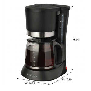 PREMIUM 8-10 CUPS COFFEE MAKER BLACK 120V-700W | PCM599B - Image 