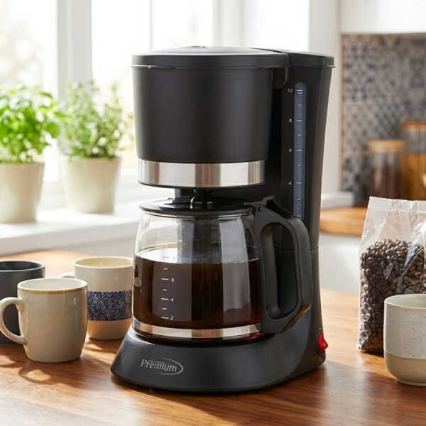 PREMIUM 8-10 CUPS COFFEE MAKER BLACK 120V-700W | PCM599B - Image 