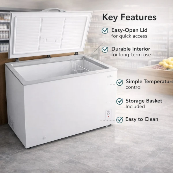 PREMIUM 12.3 CUFT CHEST FREEZER WHITE | PFR122700SW - Image 