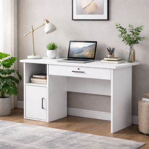 KARAMAN OFFICE DESK WHITE | TR-WT20501WH - Image 
