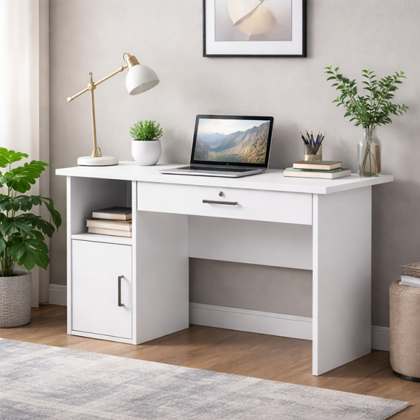 KARAMAN OFFICE DESK WHITE | TR-WT20501WH - Image 