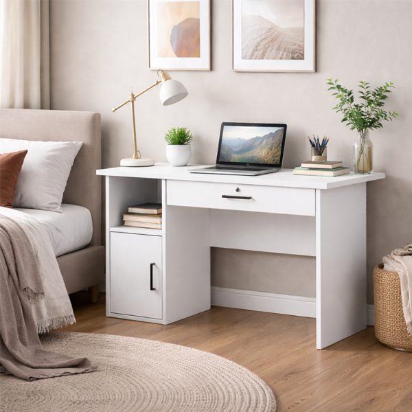 KARAMAN OFFICE DESK WHITE | TR-WT20501WH - Image 