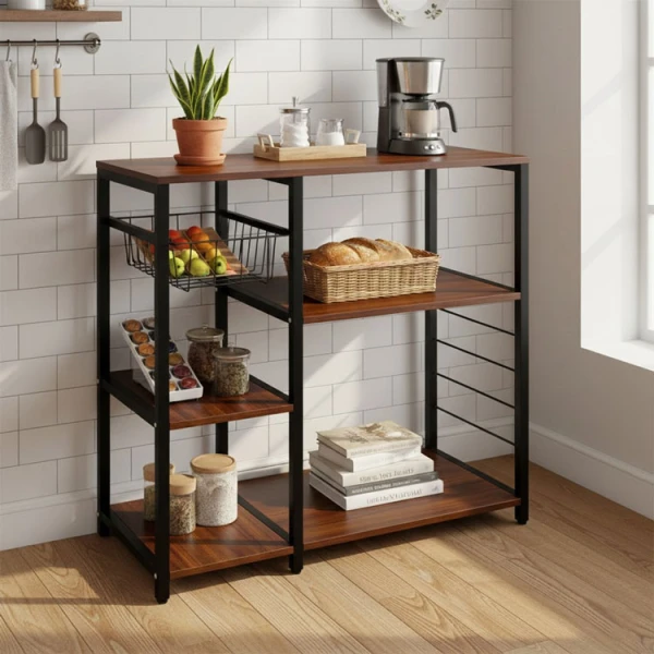 PRIMO STORAGE CABINET W/ OPEN SHELVING W100XD32XH94CM | WBL44 - Image 
