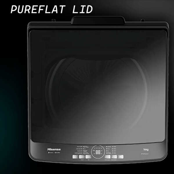 HISENSE 16KG TOP LOAD AUTOMATIC WASHER W/ IMPELLER 115V-127V GREY | WT5K1623DT - Image 