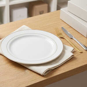 LOTUS HOME COLLECTION PORCELAIN PLATE DIA 27CM | 10-5-GGK - Image 