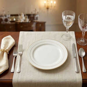 LOTUS HOME COLLECTION PORCELAIN PLATE DIA 27CM | 10-5-GGK - Image 