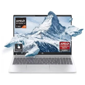 HP OMNIBOOK 5 16" 2K LAPTOP NEXT GEN AI PC AMD RYZEN 16GB RAM 512GB SSD SILVER | 16-AG1070 - Image 