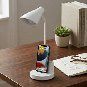 DESK LAMP W/ PHONE + PEN HOLDER | 41044 - Image 