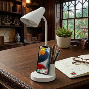 DESK LAMP W/ PHONE + PEN HOLDER | 41044 - Image 