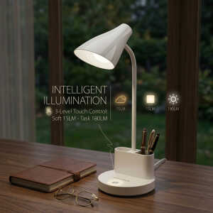 DESK LAMP W/ PHONE + PEN HOLDER | 41044 - Image 
