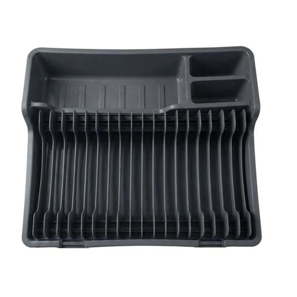 PLASTIC EXPANDABLE/FOLDABLE DISH DRYING RACK ASSORTED COLORS | 7101 - Image 