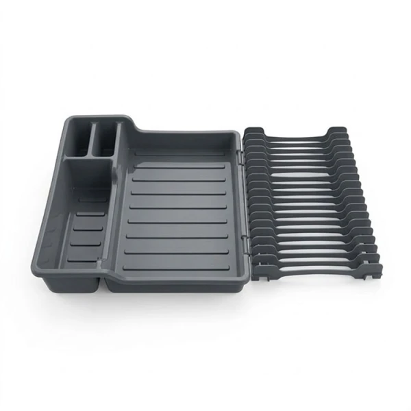 PLASTIC EXPANDABLE/FOLDABLE DISH DRYING RACK ASSORTED COLORS | 7101 - Image 
