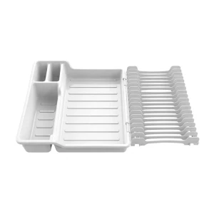 PLASTIC EXPANDABLE/FOLDABLE DISH DRYING RACK ASSORTED COLORS | 7101 - Image 